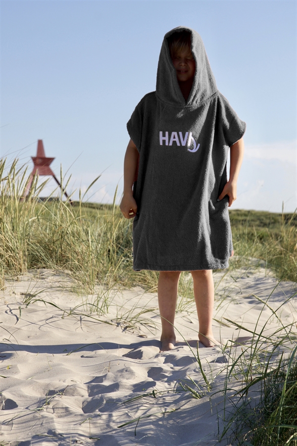 Havs Kids Poncho Towel - Grey